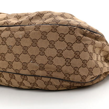 Gucci Monogram Medium Sukey Hobo Dark Brown 10 of 14