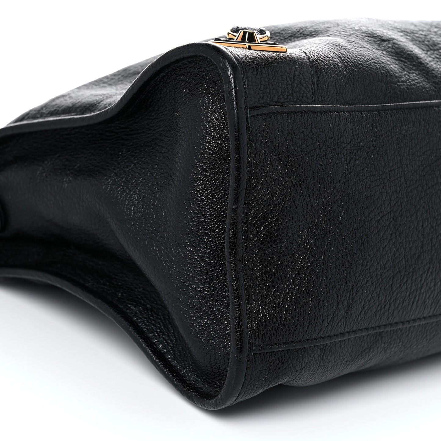 Chevre Gold Metallic Edge Hardware City Black