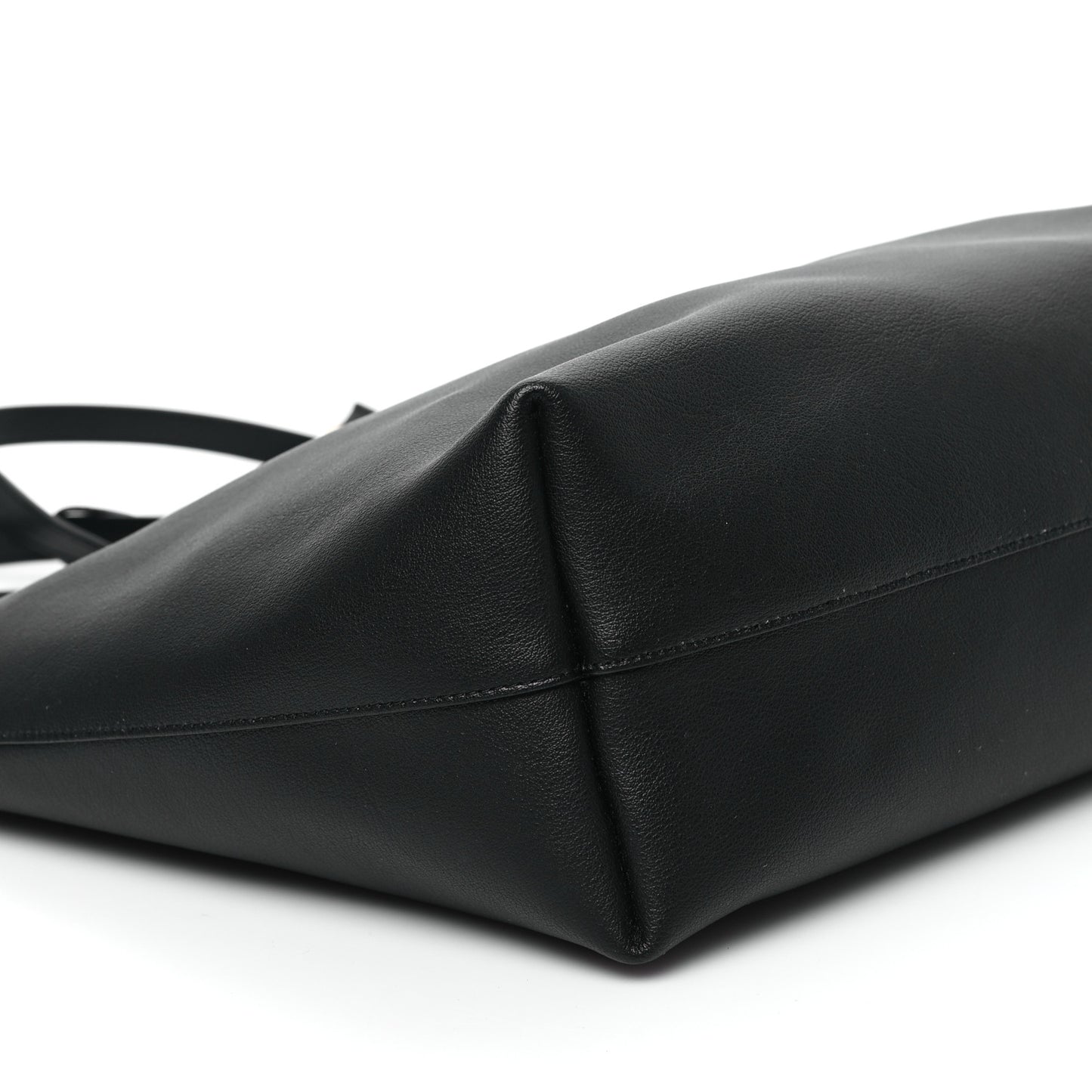Calfskin Large Shopping Tote Black