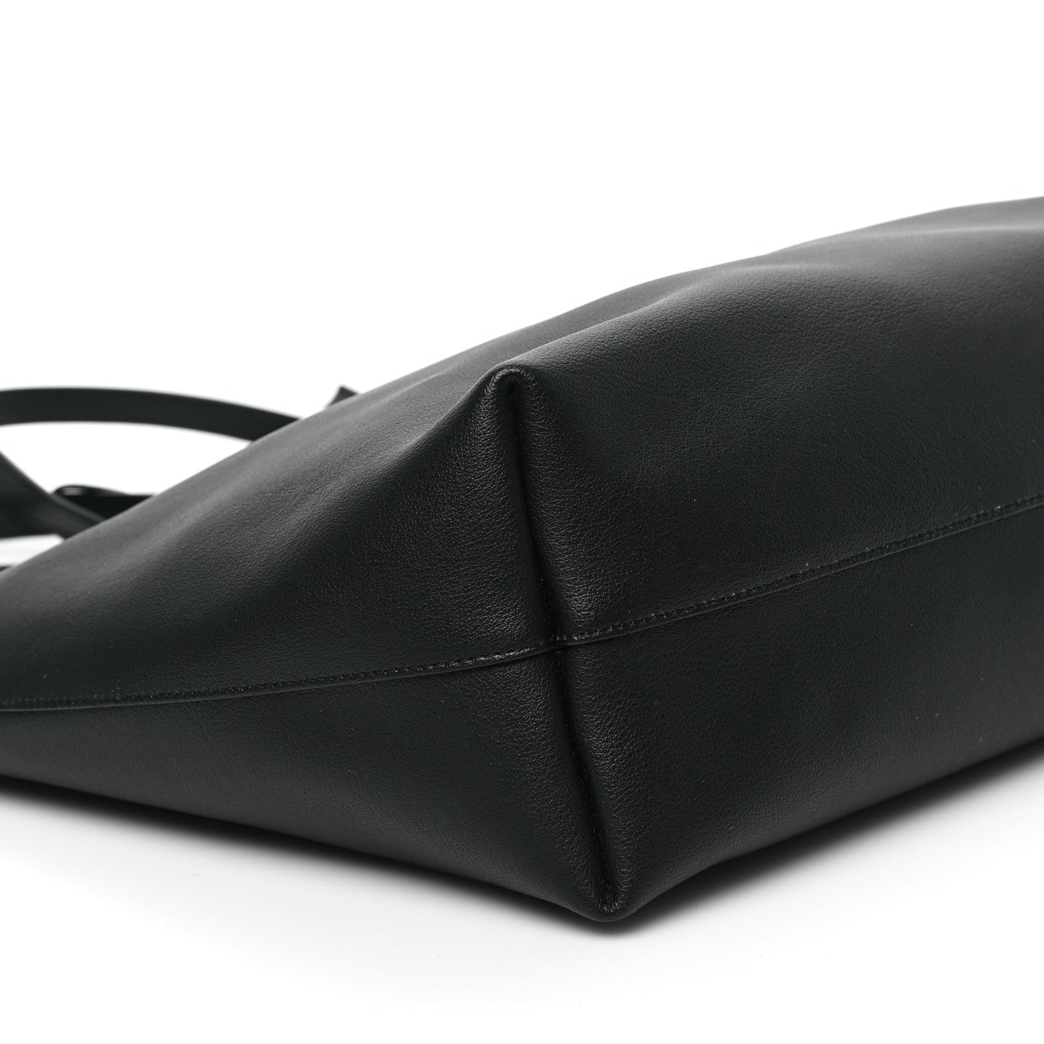Saint Laurent Calfskin Large Shopping Tote Black 10 of 12