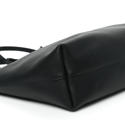 Saint Laurent Calfskin Large Shopping Tote Black 10 of 12