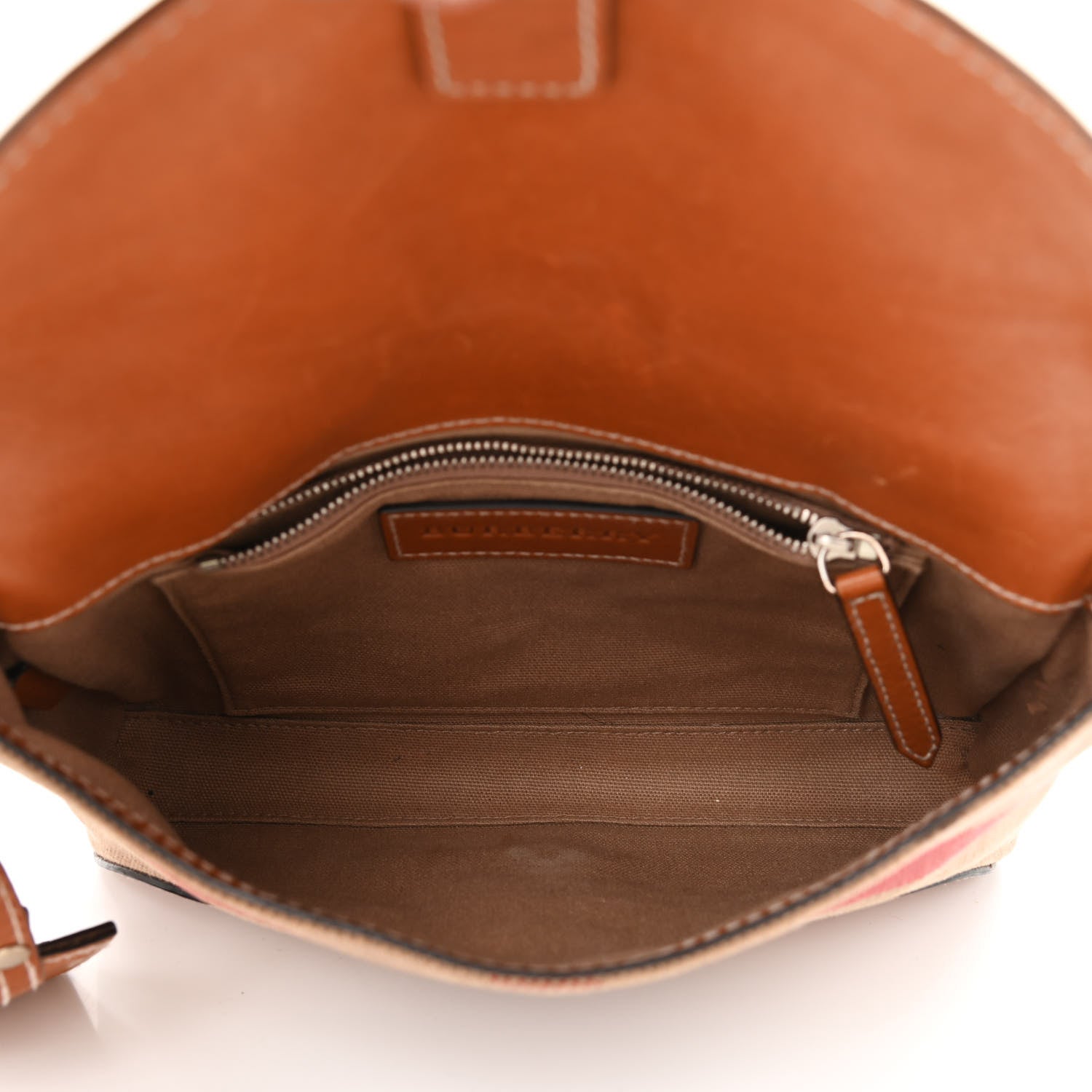 Burberry Canvas House Check Small Henham Crossbody Tan 5 of 13