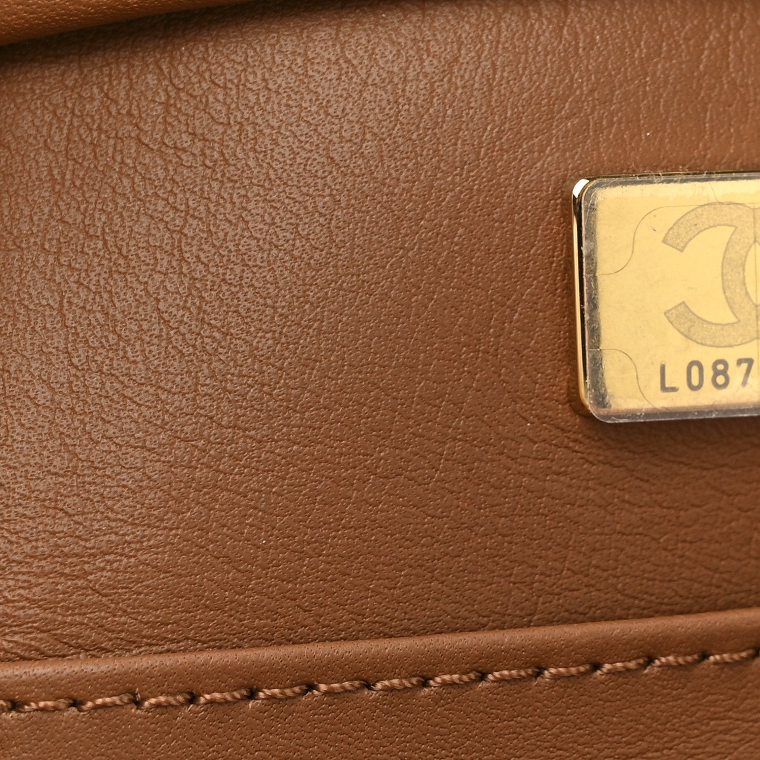 Chanel Lambskin Shearling Medium Deauville Tote Brown 9 of 12