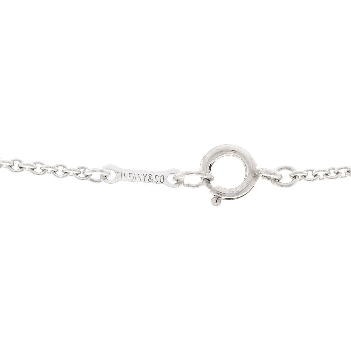 Sterling Silver Elsa Peretti Infinity Cross Pendant Necklace