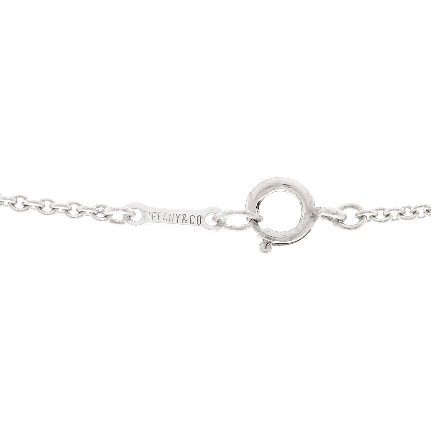 Tiffany Sterling Silver Elsa Peretti Infinity Cross Pendant Necklace 5 of 5