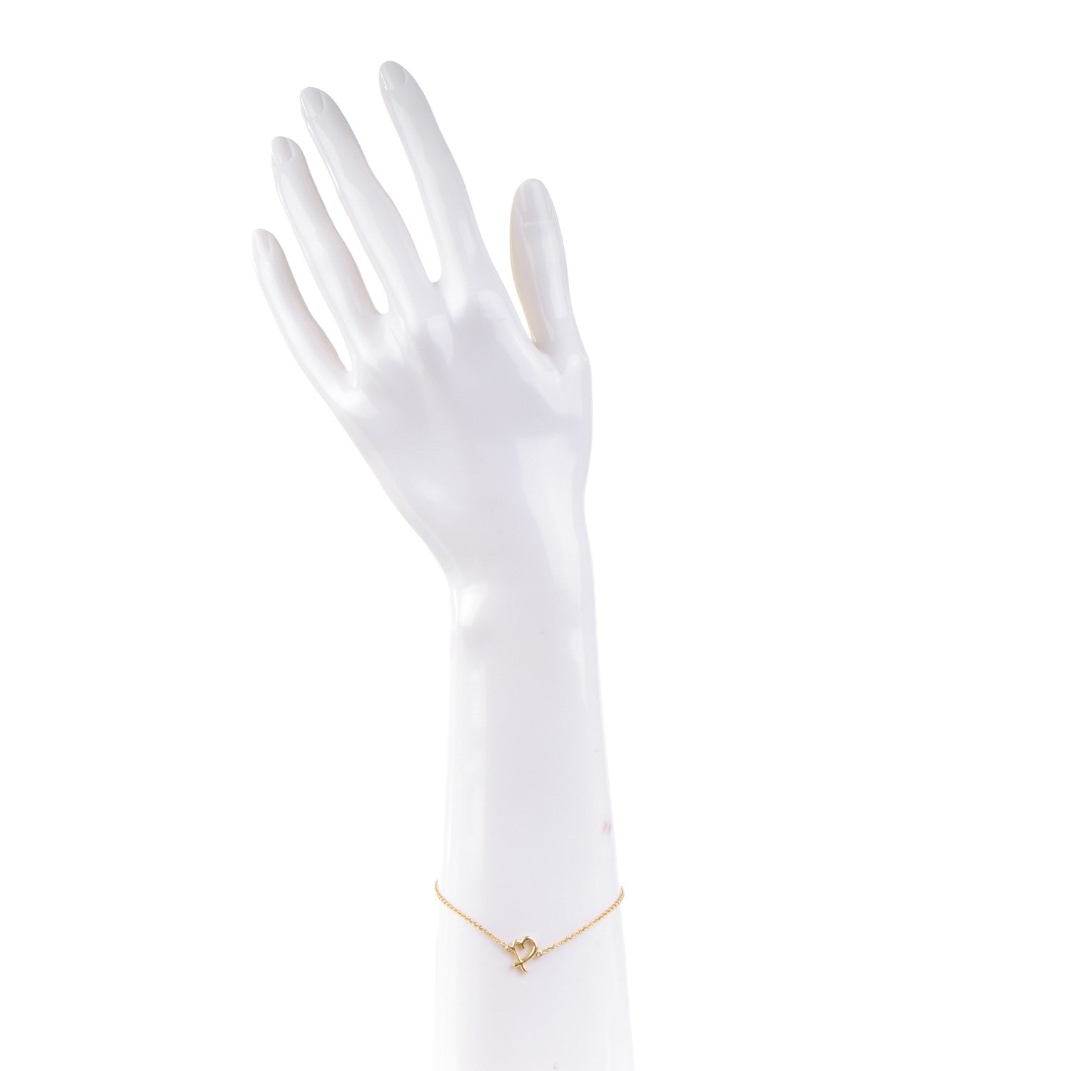 Tiffany 18K Yellow Gold Paloma Picasso Loving Heart Bracelet 2 of 6
