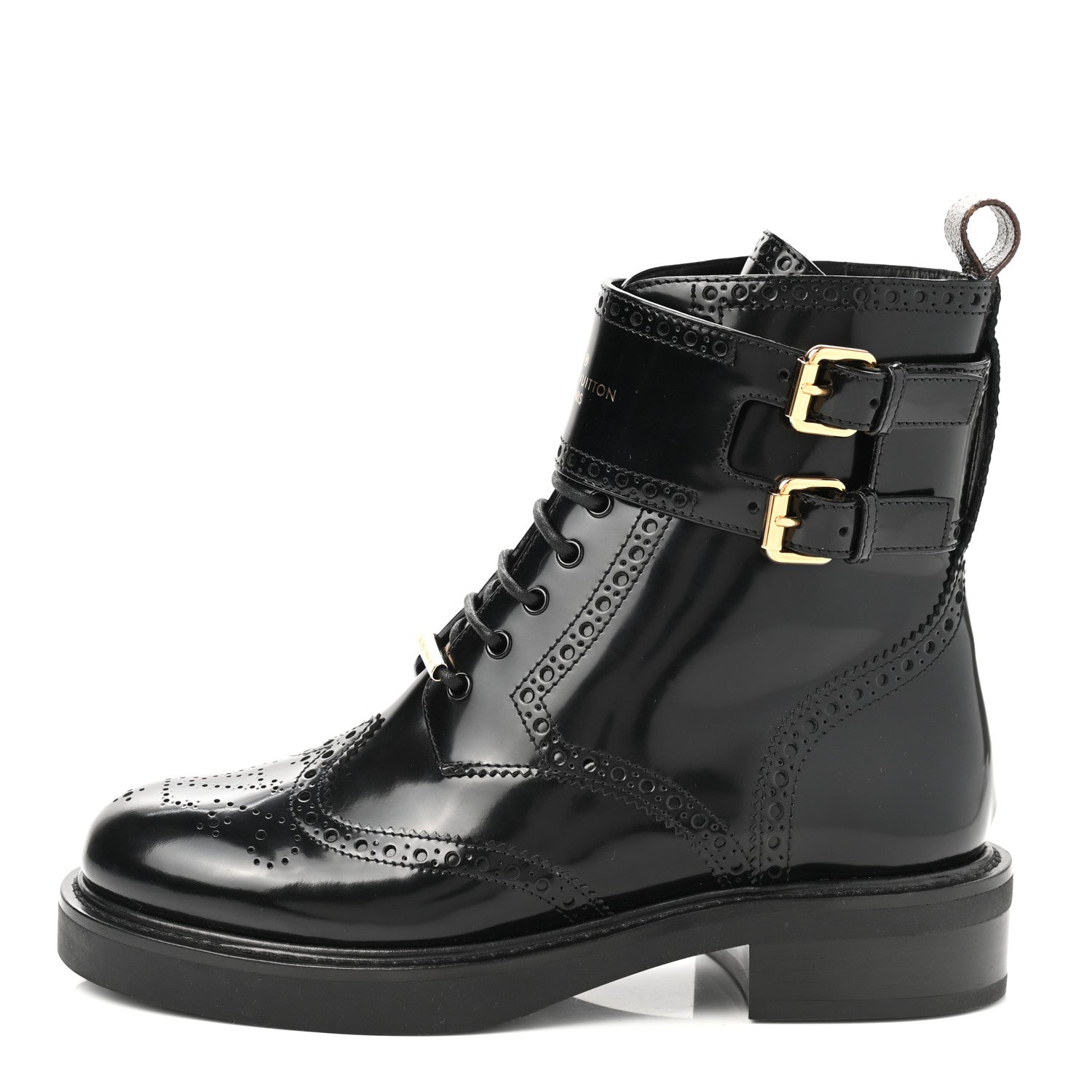 Louis Vuitton Glazed Calfskin Midtown Ankle Boots 36 Black 1 of 8