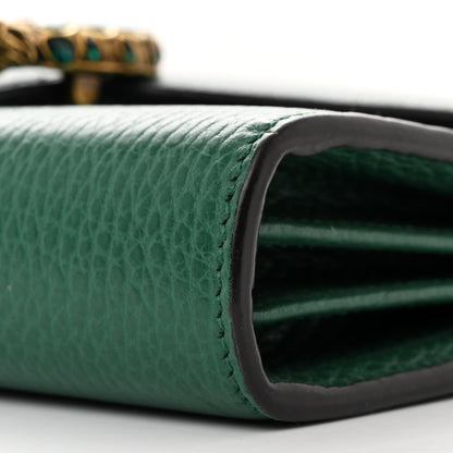 Gucci Calfskin Mini Dionysus Chain Wallet Emerald 12 of 12