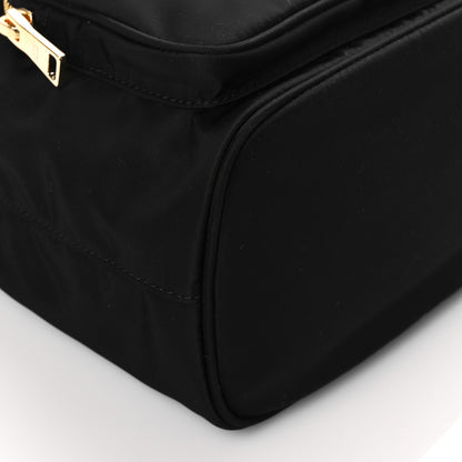 Prada Saffiano Tessuto Nylon Mini Bucket Crossbody Bag Black 10 of 11