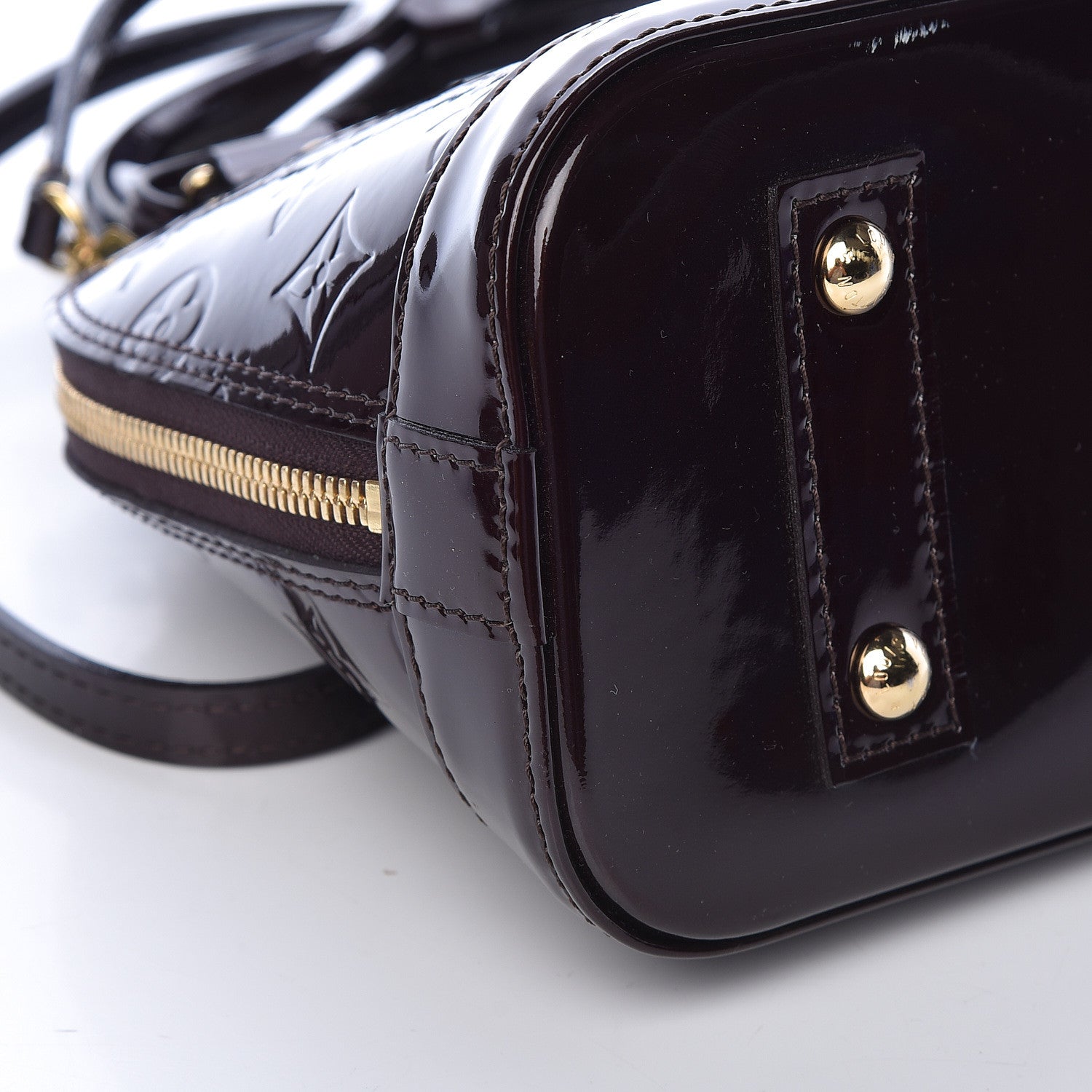 Louis Vuitton Vernis Alma BB Amarante 9 of 11