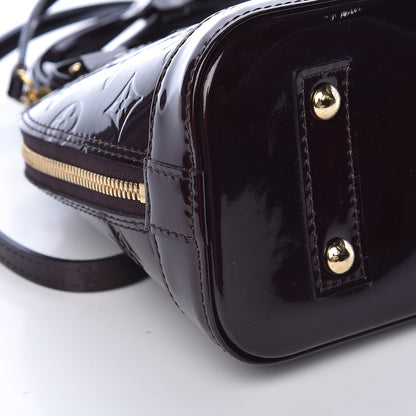 Louis Vuitton Vernis Alma BB Amarante 9 of 11