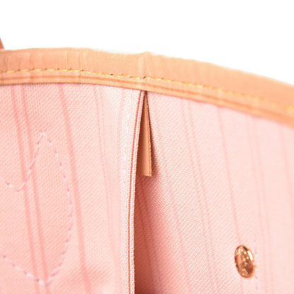 Louis Vuitton Damier Azur Neo Neverfull MM Rose Ballerine 8 of 13