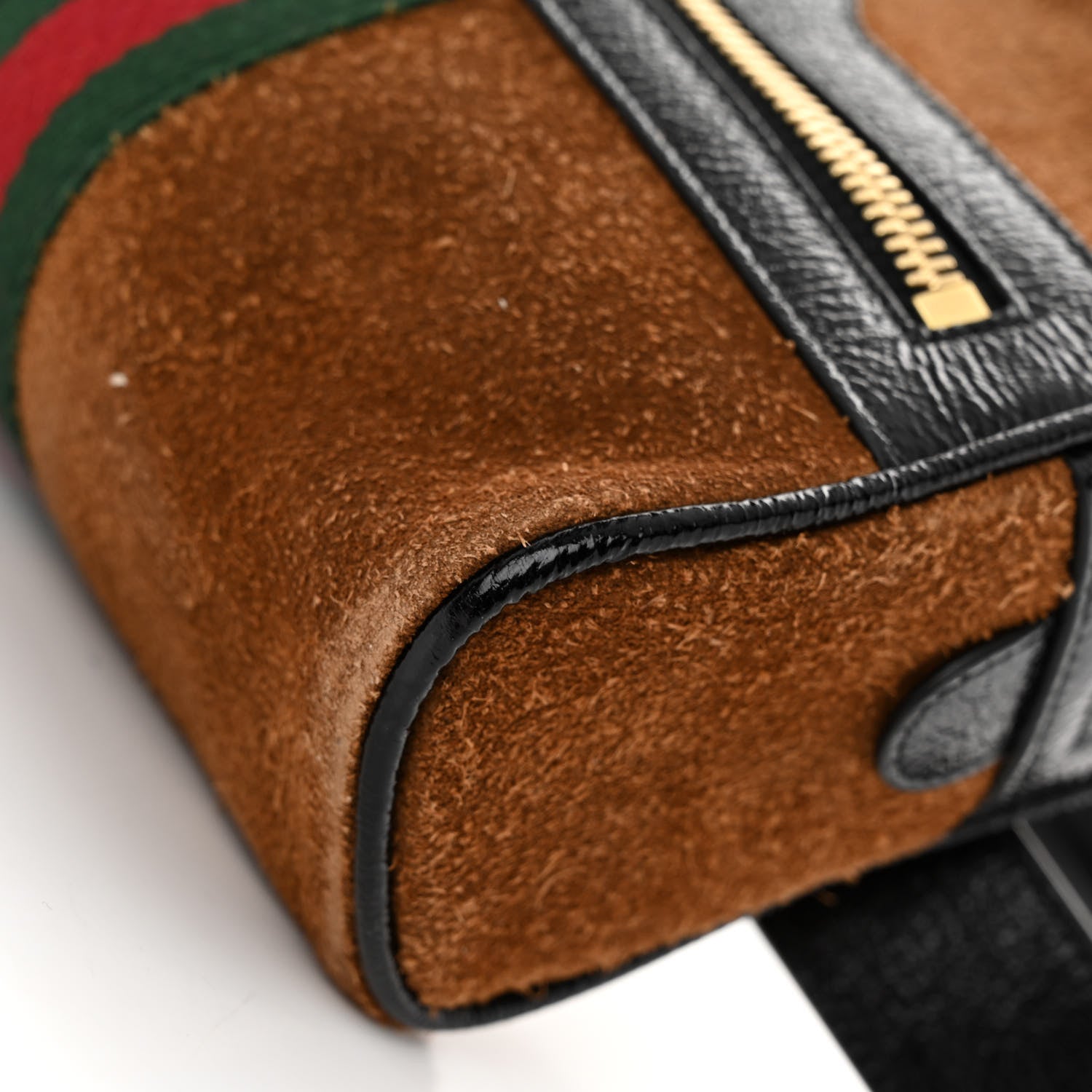 Gucci Suede Small Ophidia Belt Bag 85 34 Brown 10 of 10