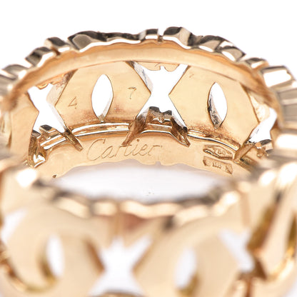 Cartier 18K Yellow Gold Entrelaces Ring 47 4 4 of 5