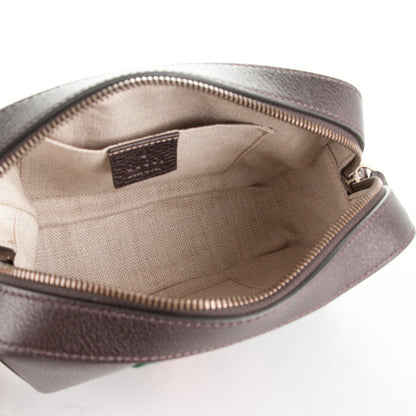 Gucci Textured Calfskin Web Small Webby Bee Shoulder Bag Brown Coffee 4 of 6