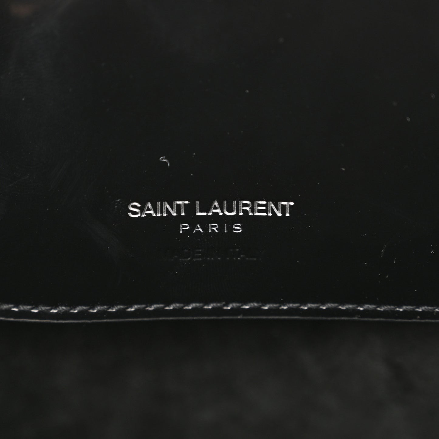 Patent Calfskin Le 37 Bucket Bag Black