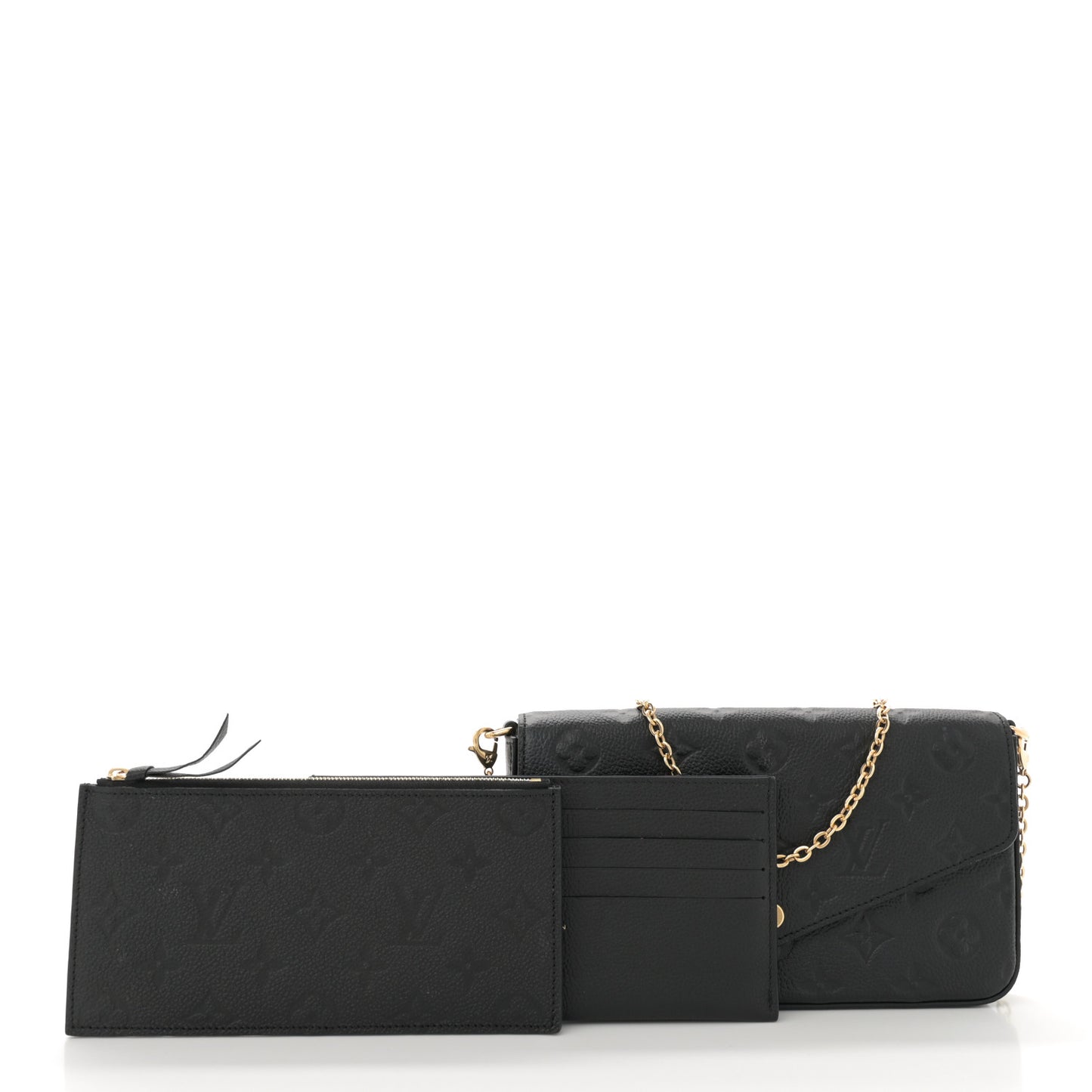 Empreinte Pochette Felicie Chain Wallet Black