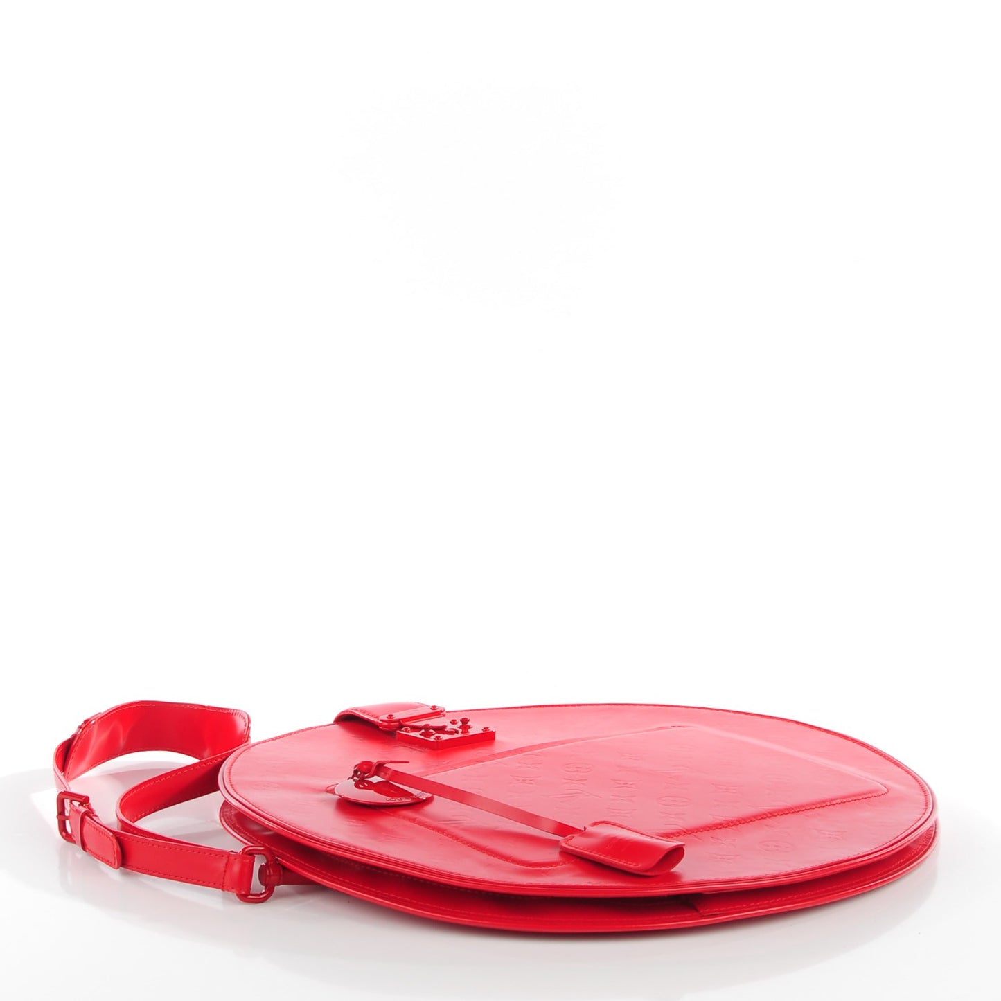 Mat Monogram Op Art Roundy Red
