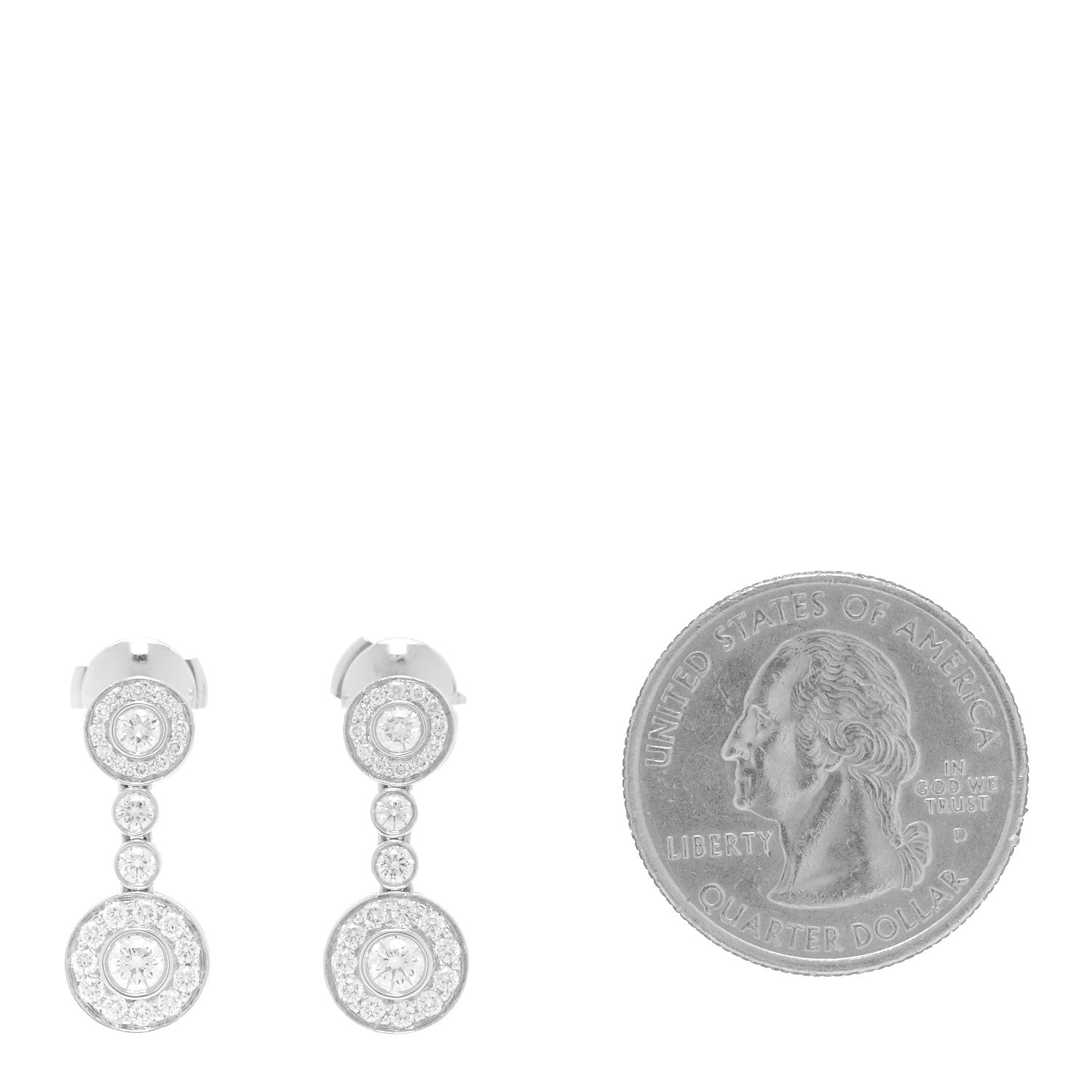 Tiffany Earrings Platinum Diamond Circlet Drop Earrings 2 of 4