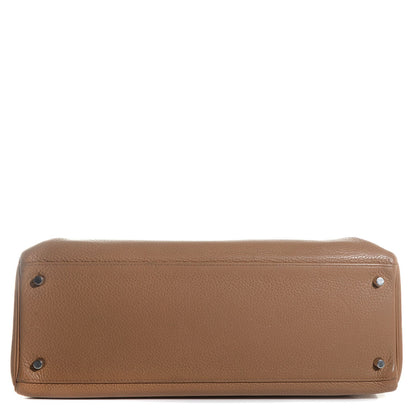 Hermes Taurillon Clemence Kelly Retourne 40 Tabac Camel 15 of 19