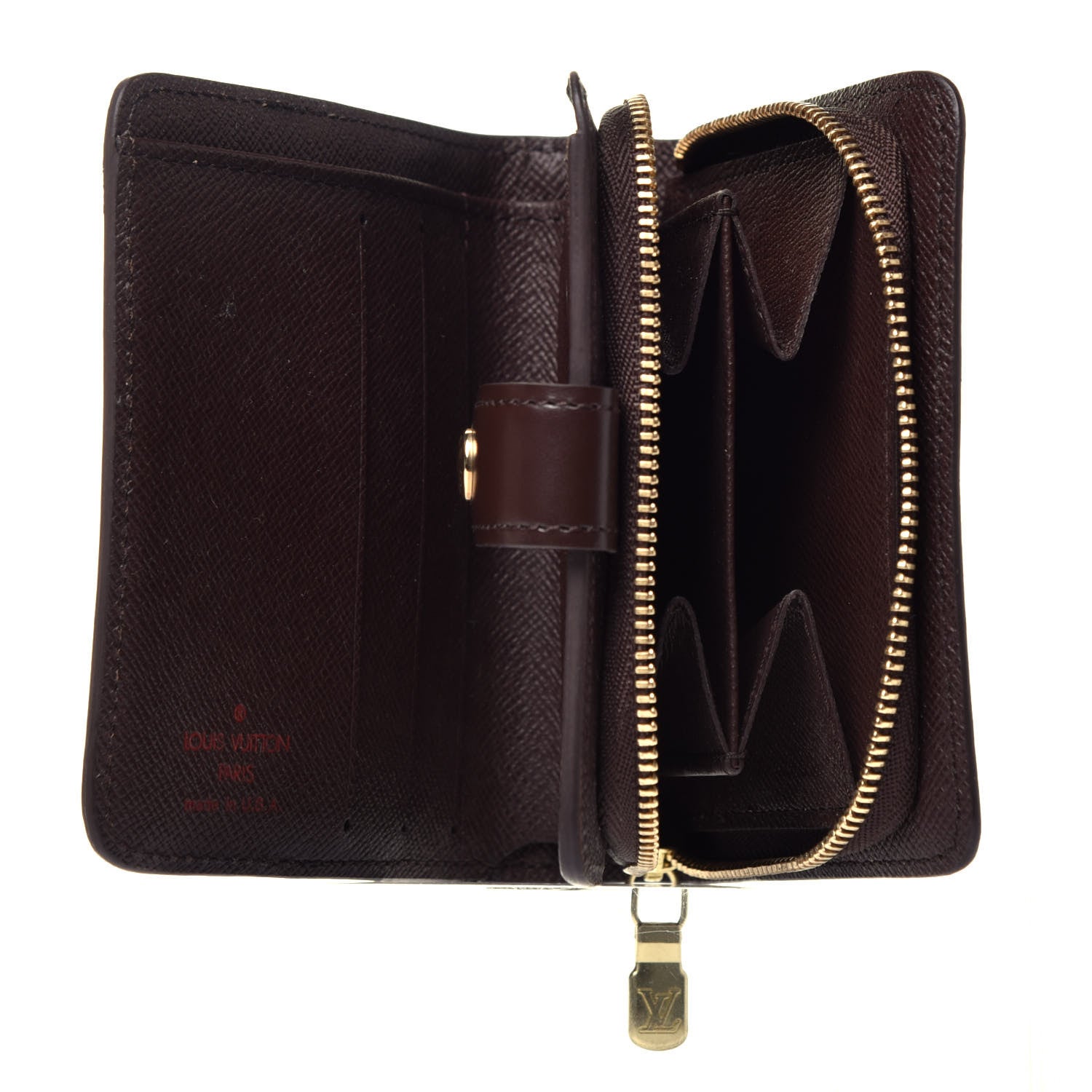 Louis Vuitton Damier Ebene Zippe Zipped Compact Wallet 5 of 7