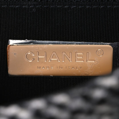 Chanel Tweed Quilted Medium Chanel 19 Flap Grey 6 of 10