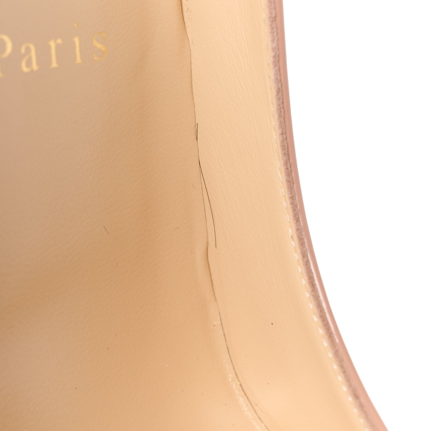 Christian Louboutin Patent Pigalle Follies 100 Pumps 37.5 Nude 9 of 10