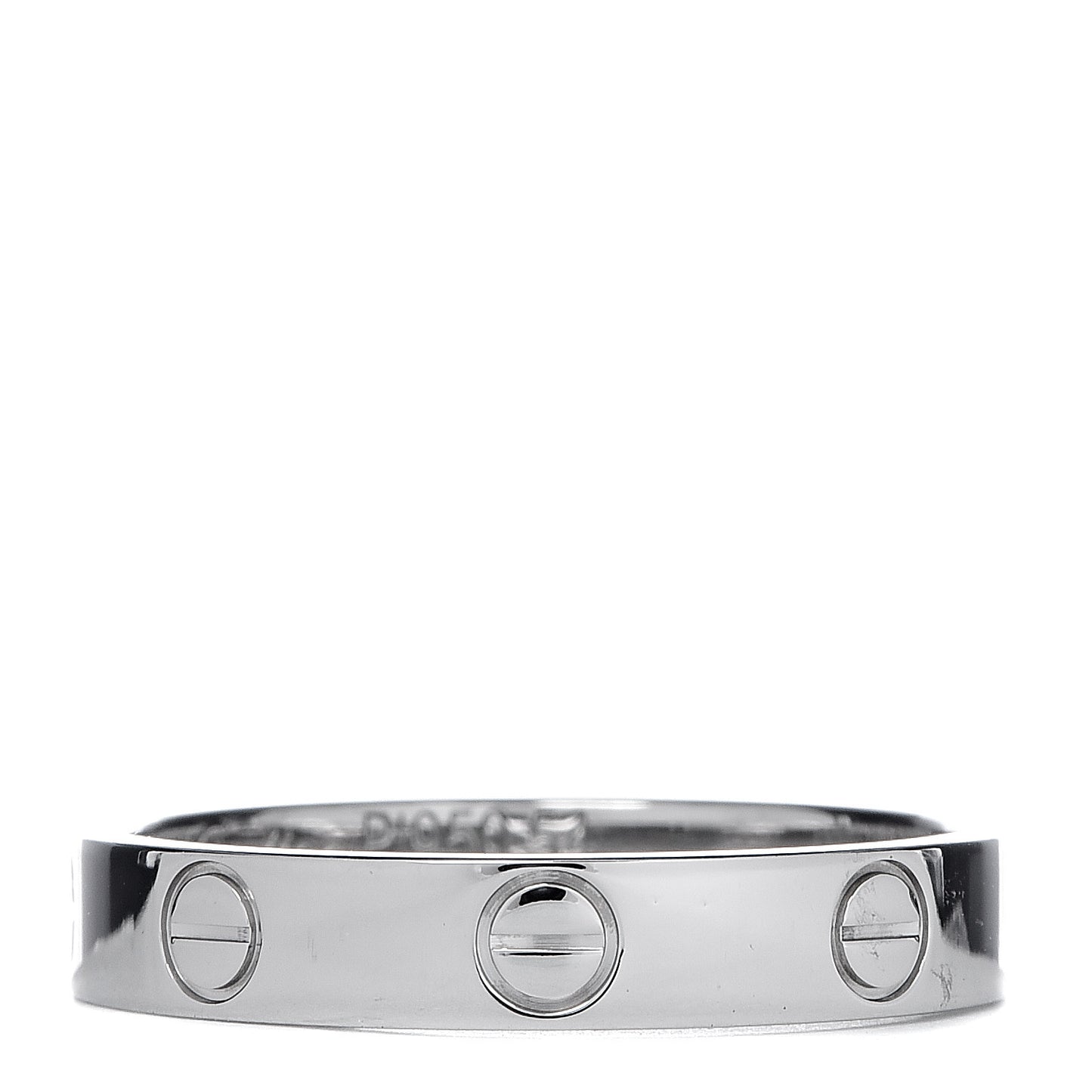 Platinum 3.5mm LOVE Wedding Band Ring 54 6.75