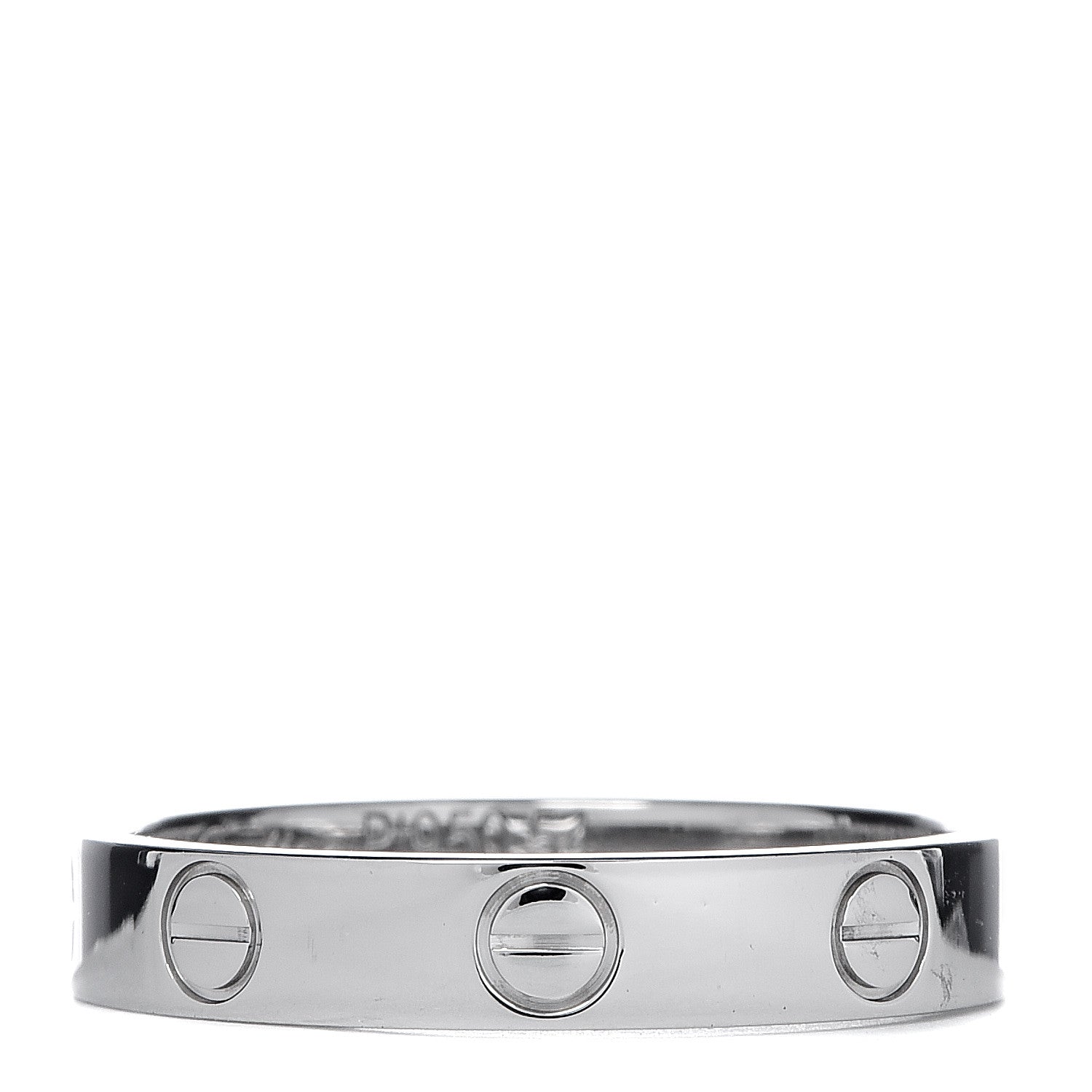 Cartier Platinum 3.5mm LOVE Wedding Band Ring 54 6.75 3 of 4