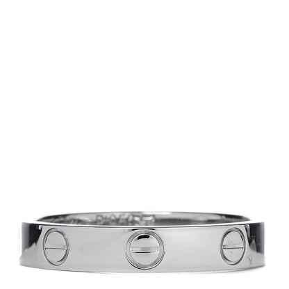 Cartier Platinum 3.5mm LOVE Wedding Band Ring 54 6.75 3 of 4