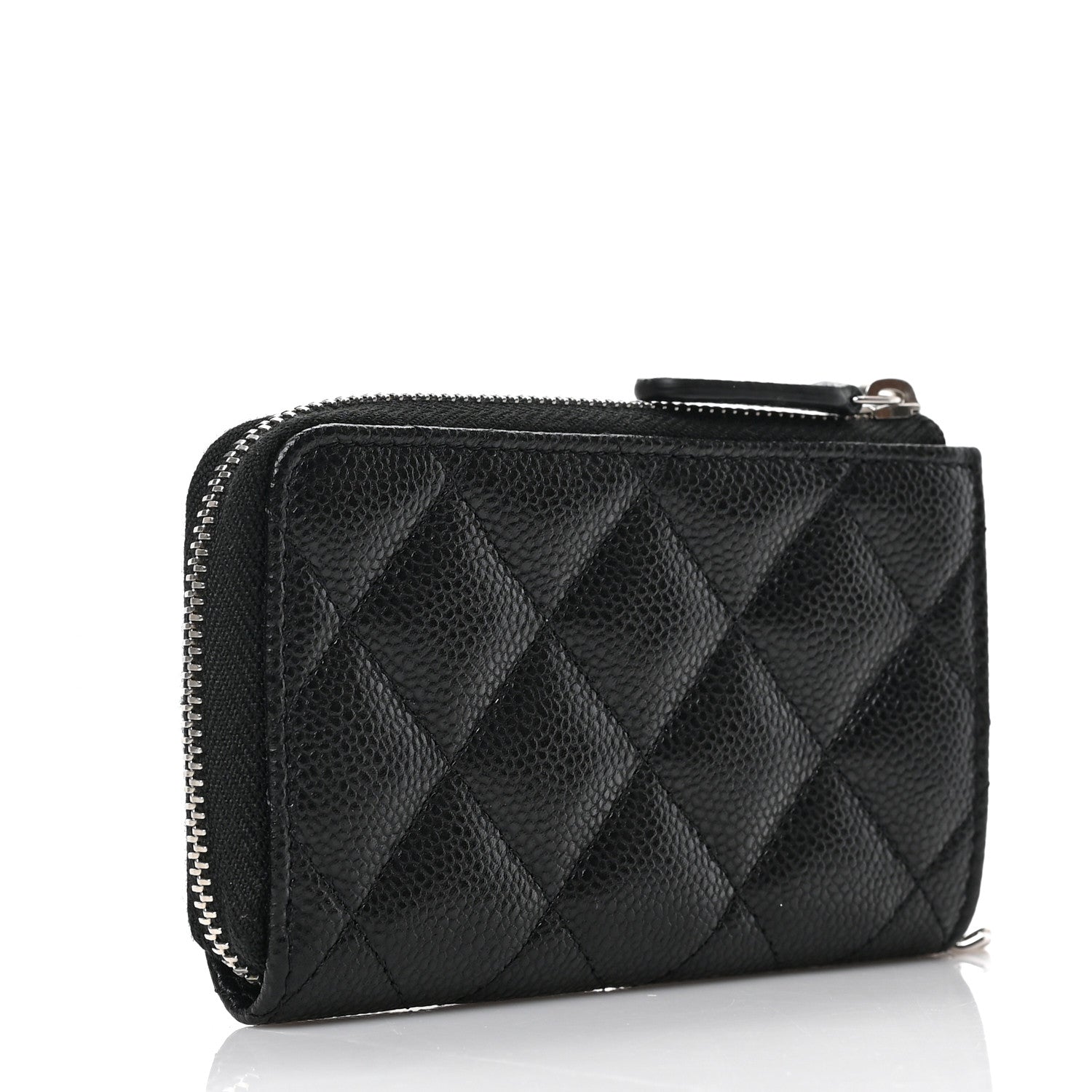 Chanel Caviar Quilted Zipped Key Holder Case Black 3 of 6