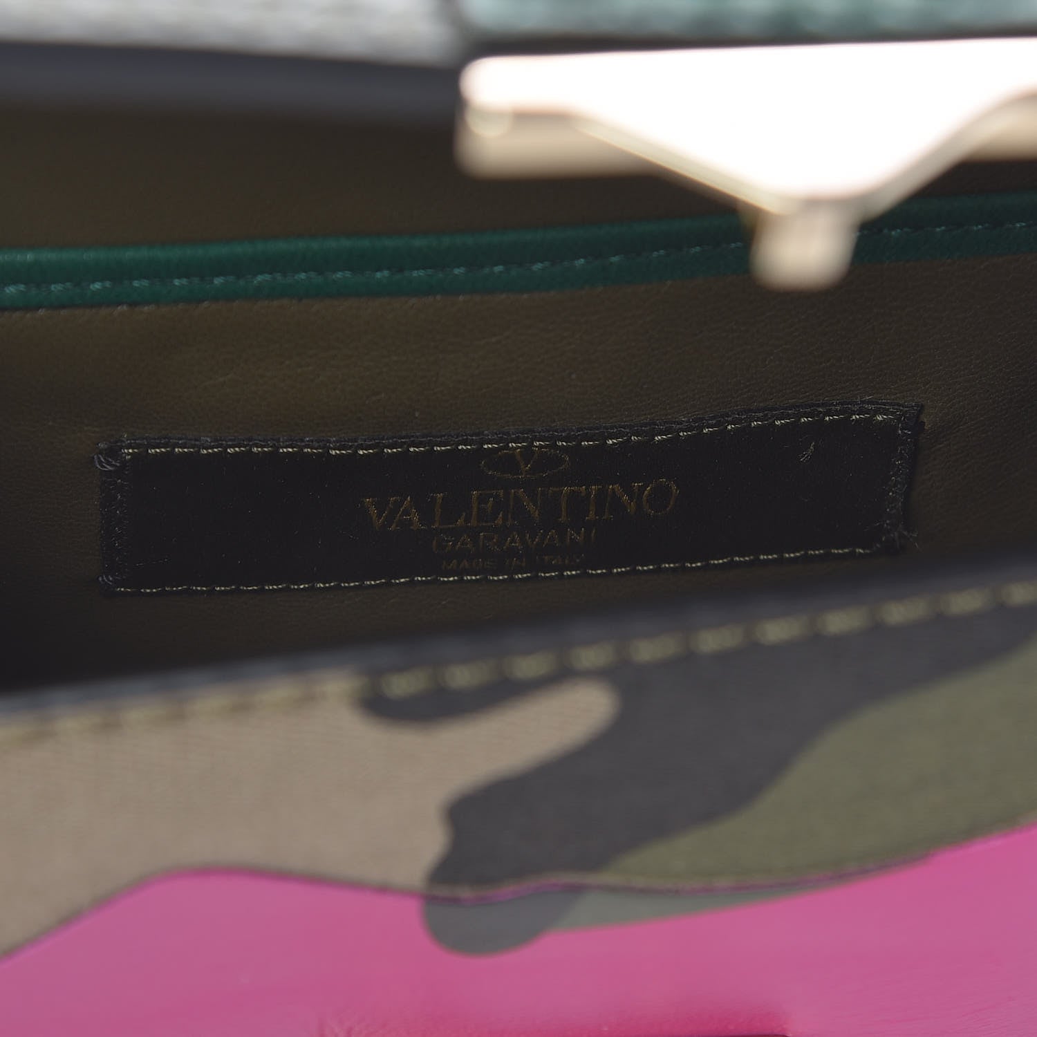 Valentino Garavani Nappa Canvas Camouflage Mini Glam Lock Rockstud Flap Multicolor 6 of 12