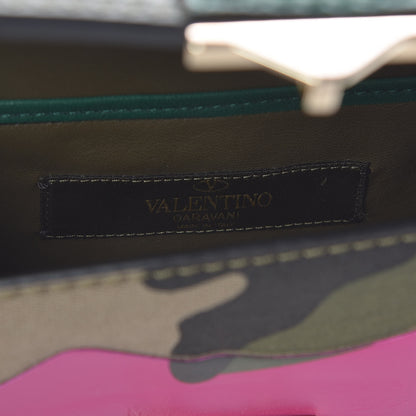 Valentino Garavani Nappa Canvas Camouflage Mini Glam Lock Rockstud Flap Multicolor 6 of 12
