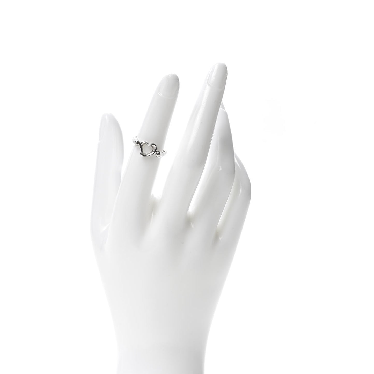 Sterling Silver Elsa Peretti Open Heart Ring 49 5