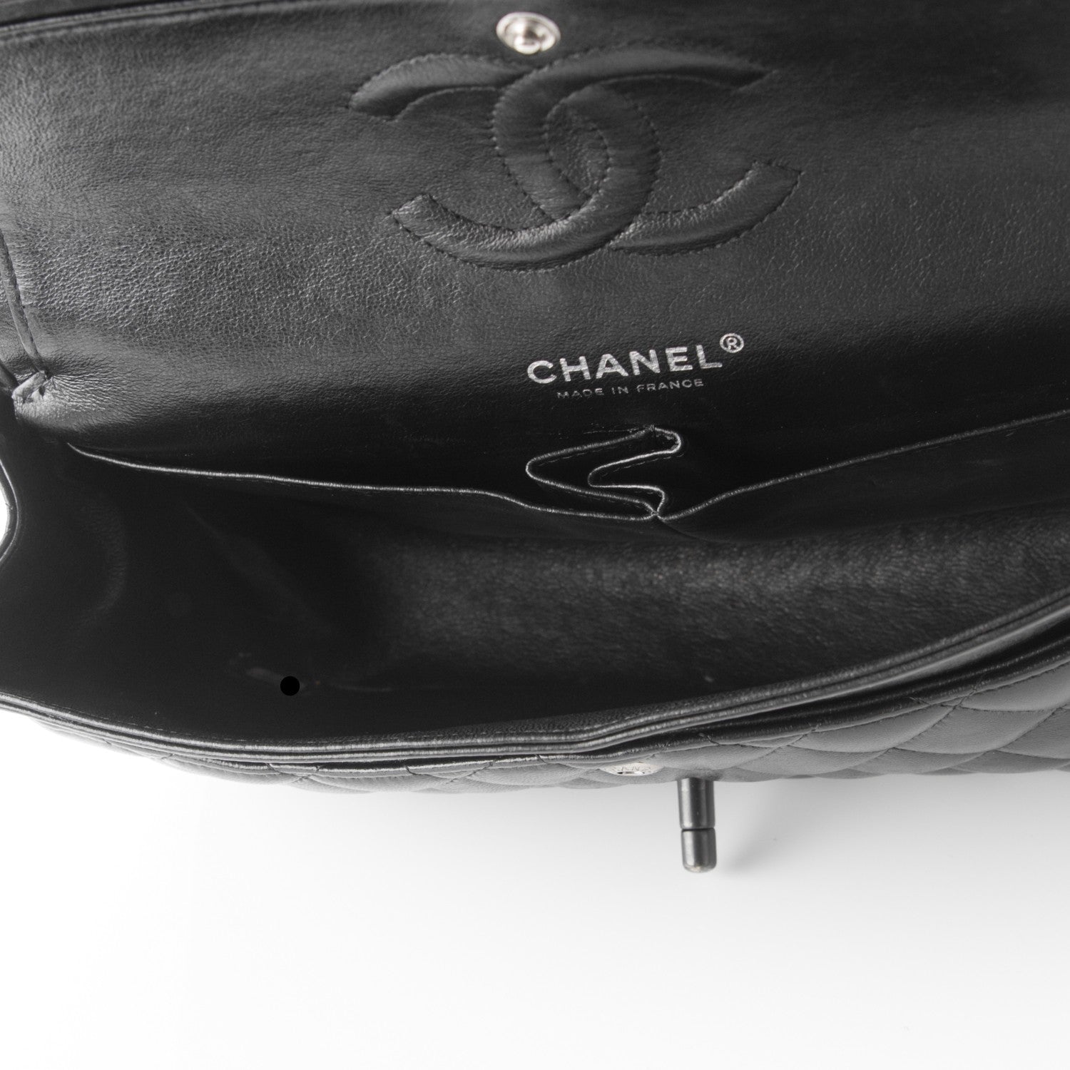 Chanel Lambskin Quilted Medium Double Flap Black 5 of 9