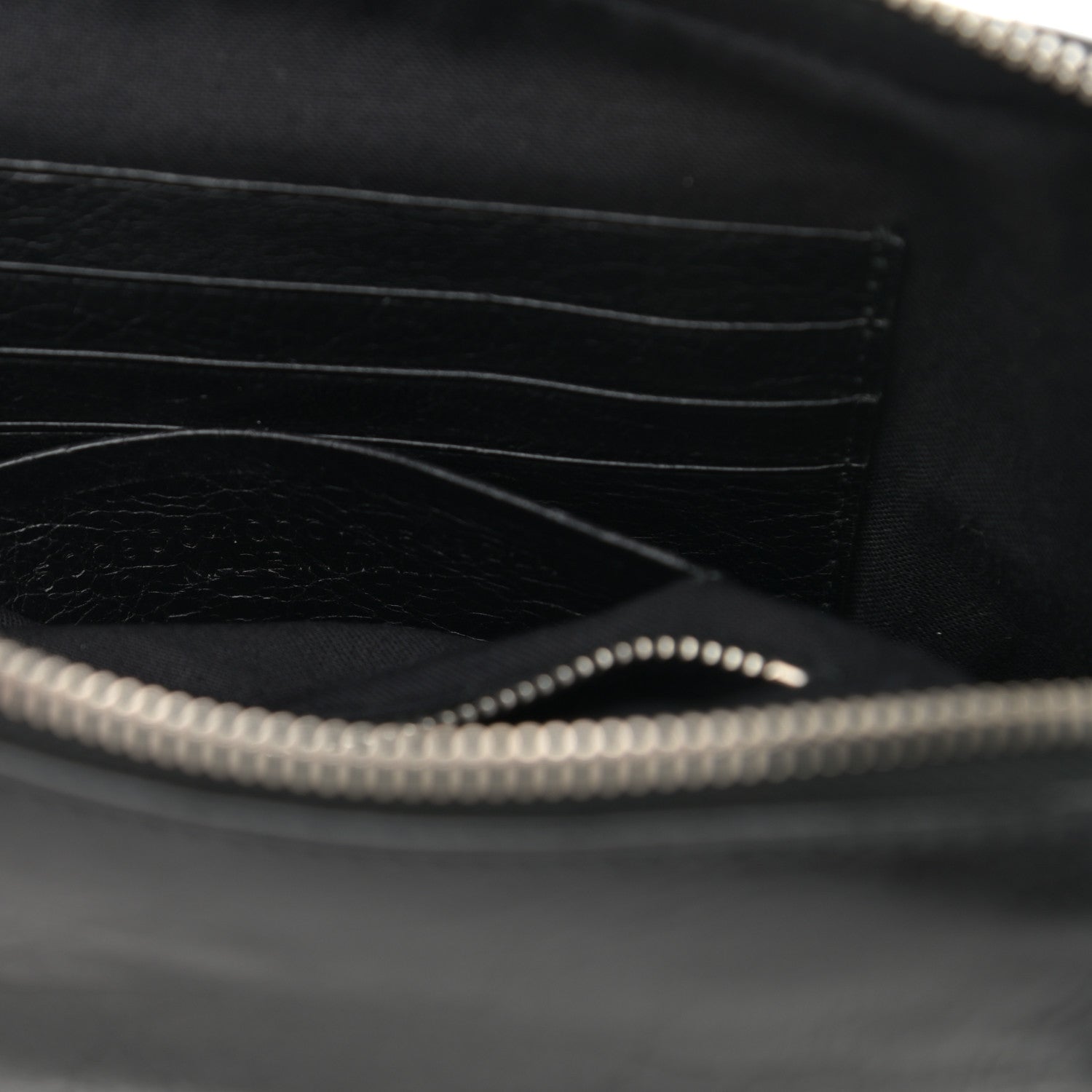 Balenciaga Agneau Classic Silver Hardware Pouch With A Chain Crossbody Black 7 of 11