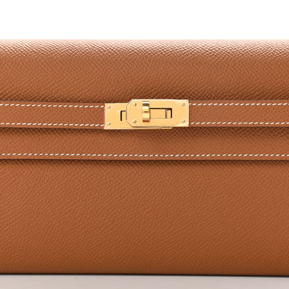 Hermes Epsom Kelly Wallet To Go Gold 8 of 11