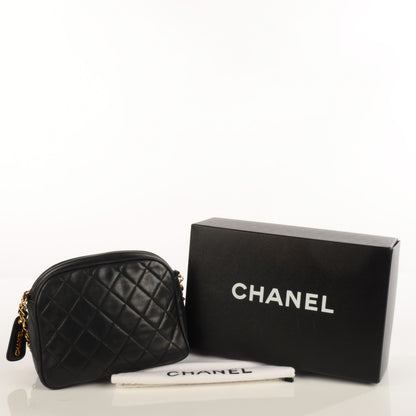 Chanel Lambskin Quilted Shoulder Bag Black 5 of 9