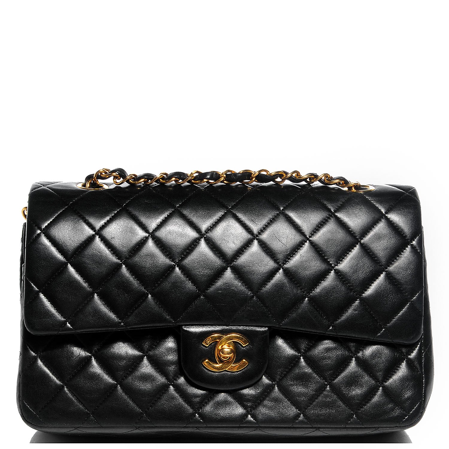 Chanel Lambskin Medium Double Flap Black 1 of 9