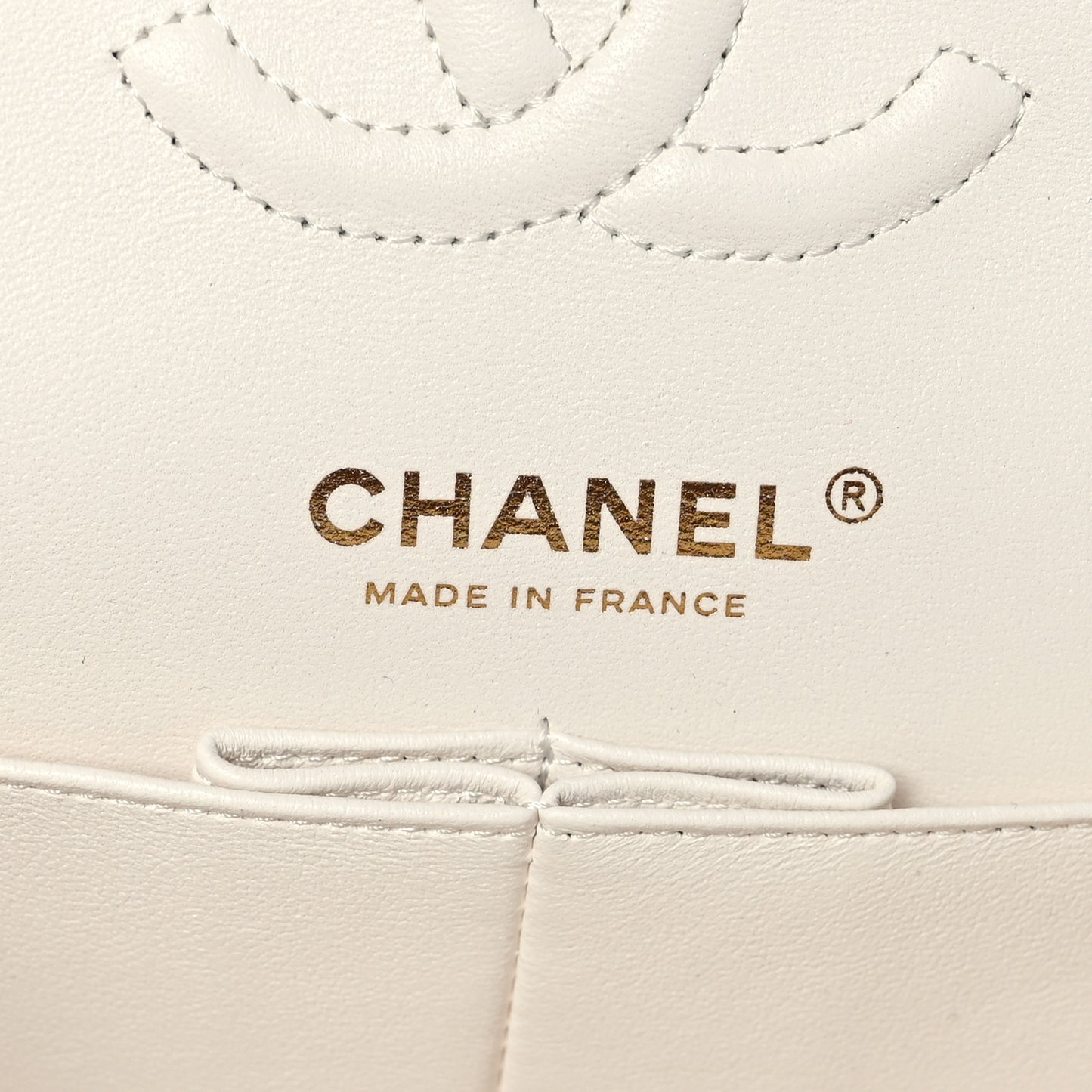 Caviar Quilted Small Double Flap White