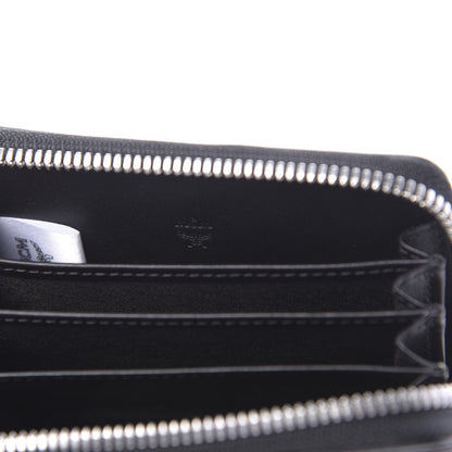 MCM Calfskin Mini Pop Rabbit Zipped Card Wallet Black 6 of 8
