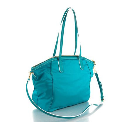 Prada Tessuto Nylon Saffiano Tote Turchese 4 of 11