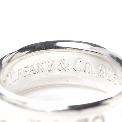 Tiffany Sterling Silver 1837 Band Ring 50 5.5 5 of 6
