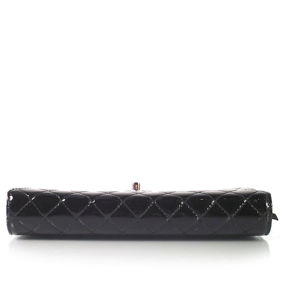 Chanel Patent Quilted Clutch Bag Black 4 of 8