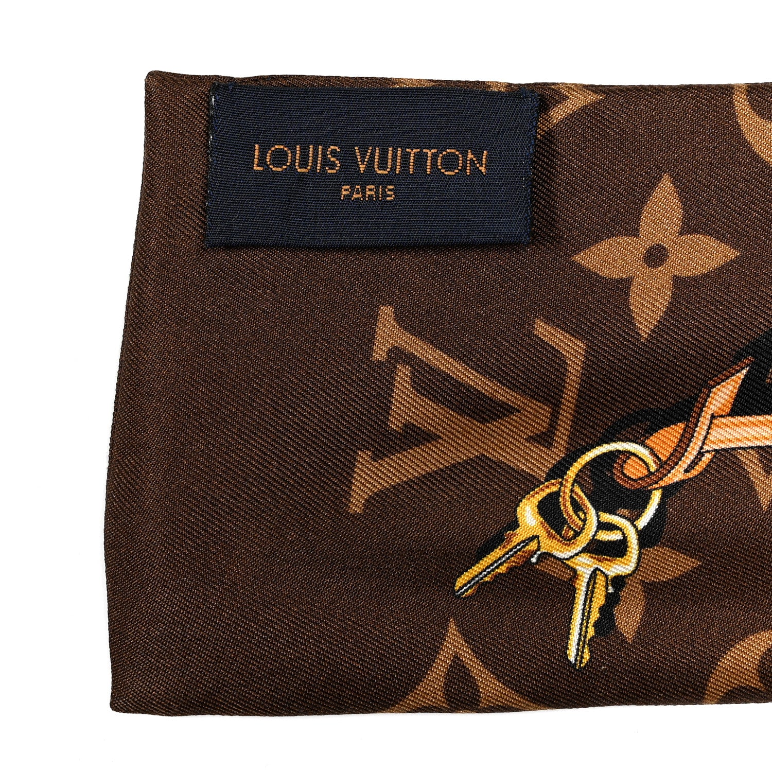 Louis Vuitton Silk Monogram Confidential Bandeau Brown 2 of 4