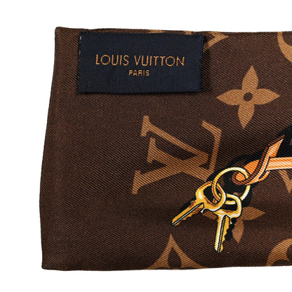 Louis Vuitton Silk Monogram Confidential Bandeau Brown 2 of 4