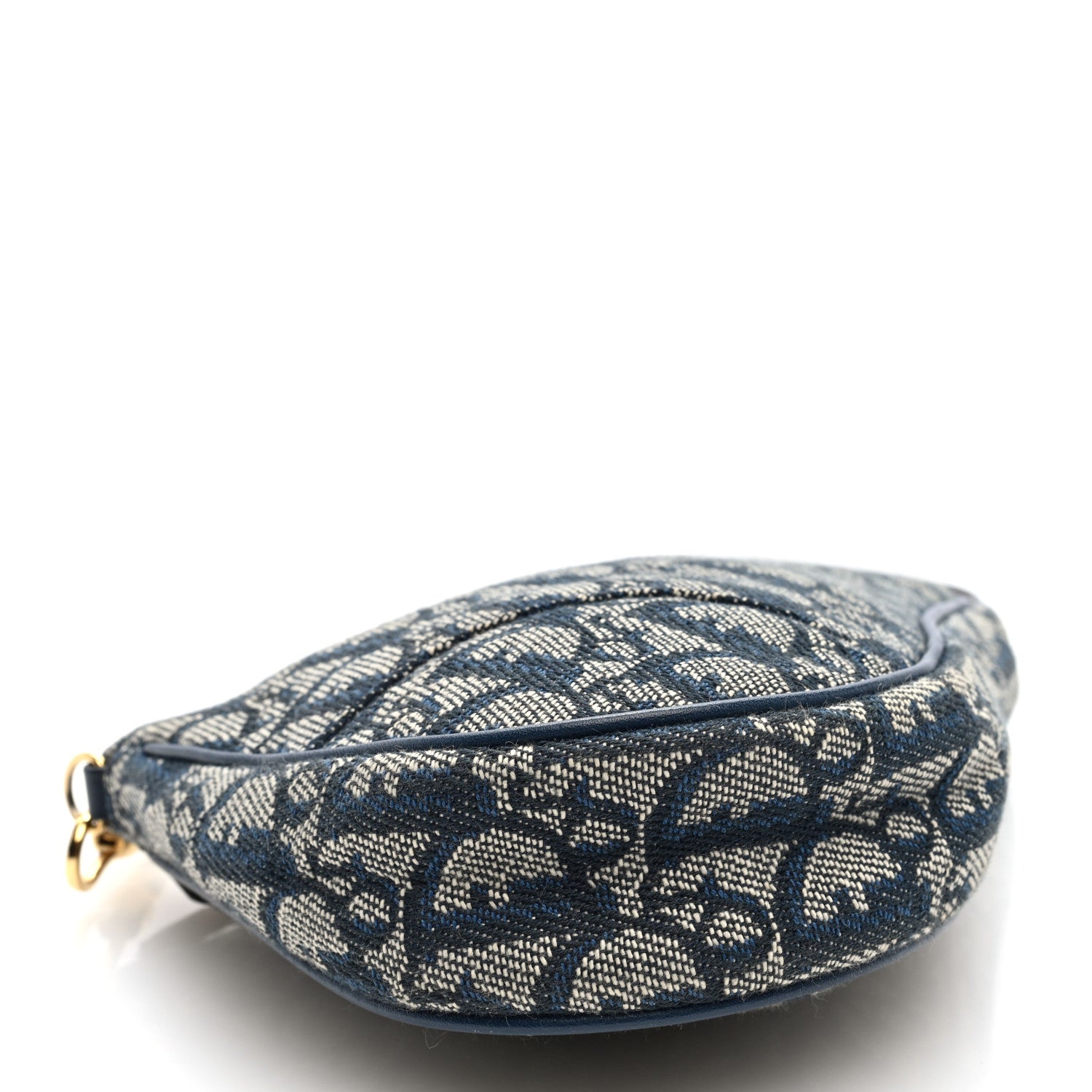 Christian Dior Monogram Mini Saddle Pochette Navy 5 of 11