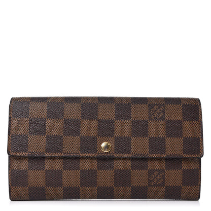 Louis Vuitton Damier Ebene Sarah Wallet 1 of 12
