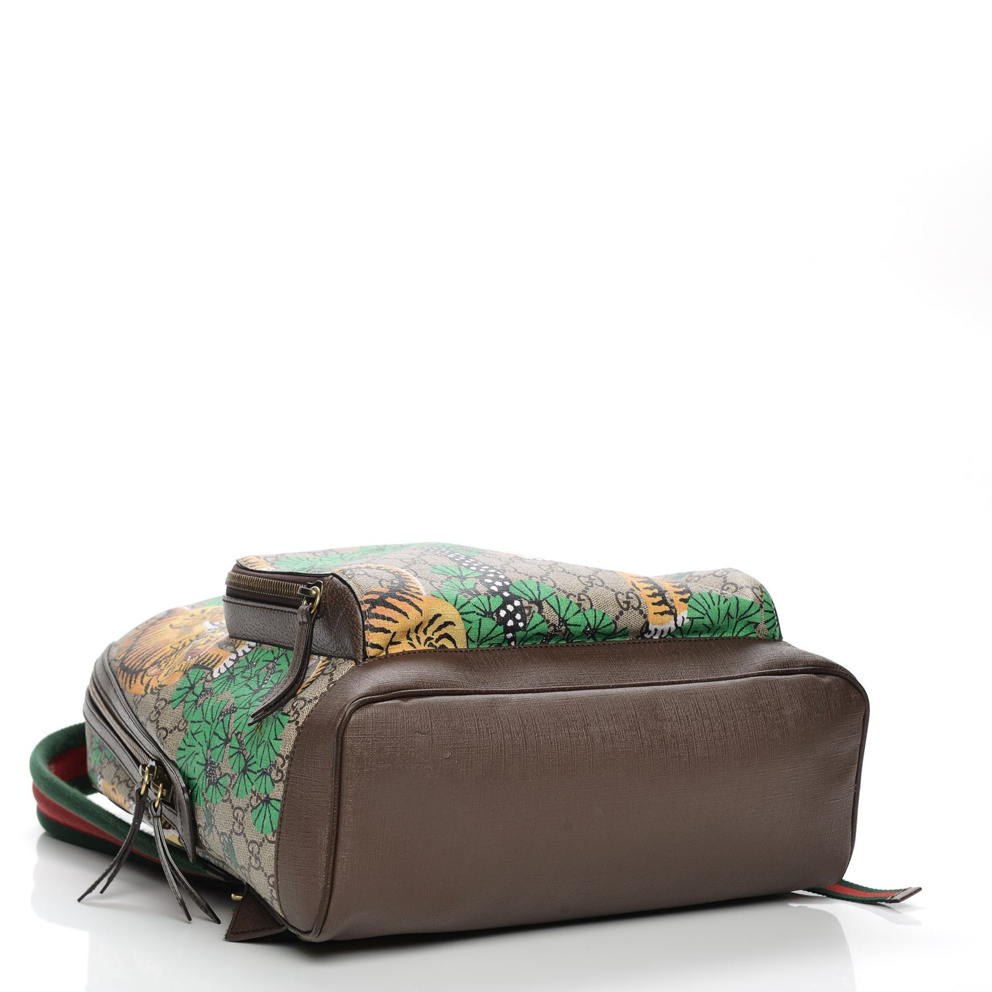 GG Supreme Monogram Bengal Web Day Backpack Beige Yard