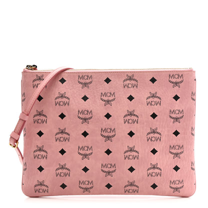 MCM Visetos Medium Crossbody Pouch Soft Pink 1 of 10